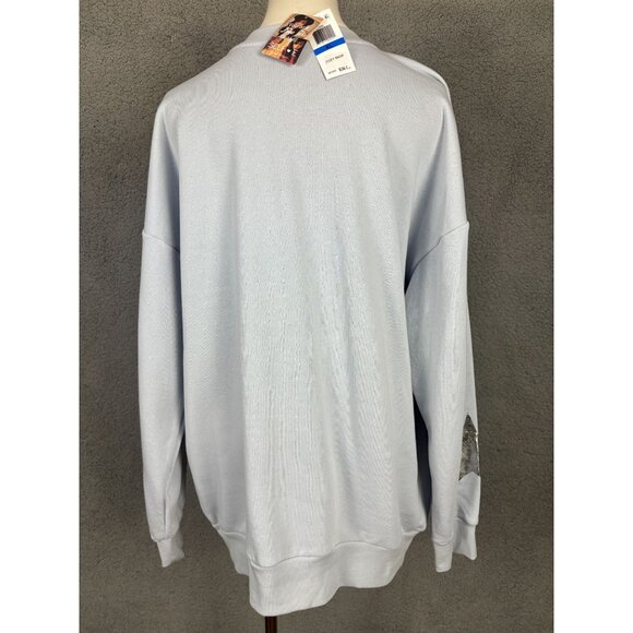 Self Esteem Juniors Women's Star Power Cozy Fleece Lined Sweatshirt Blue XL NWT - Picture 5 of 8